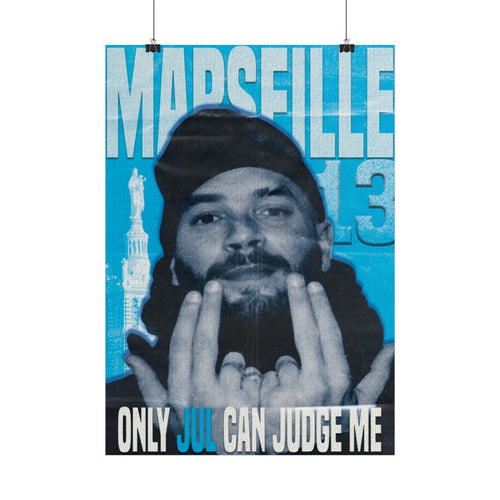 Affiche illustrée  “Only Jul Can Judge Me”